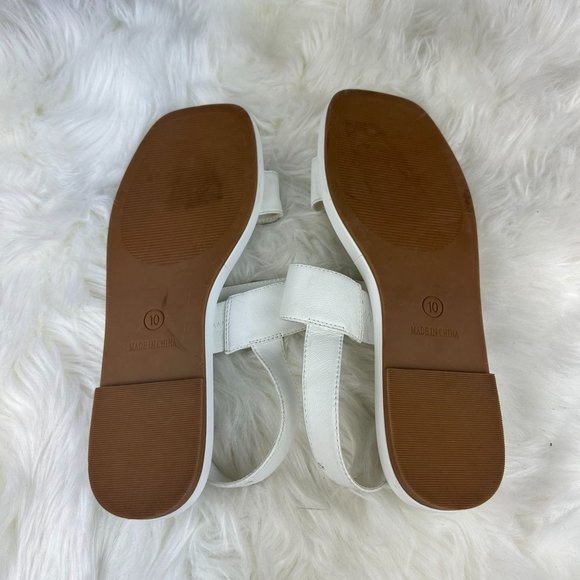 Steve Madden Ethos Sandals in White Leather - Picture 5 of 6